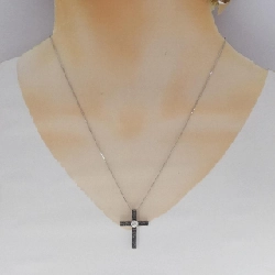 K18WG/K18BG Dây chuyền kim cương chéo 1.00CT - Hàng hiệu Chính hãng 859676