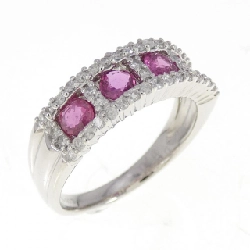 Nhẫn Ruby PT900 0.76CT