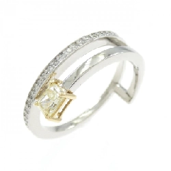 Nhẫn kim cương PT900/K18YG 0.281CT