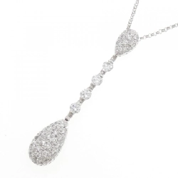 K18WG Pave Diamond Necklace 1.00CT - Hàng hiệu Authentic 858963