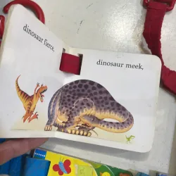 NGOẠI VĂN : sách trò chơi : usborne - baby’s very first buggy book Animals ; Dinosour  1027462