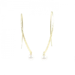 K18YG Bông tai ngọc trai Akoya 5.5mm - Hàng hiệu Chính hãng