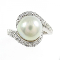 Nhẫn ngọc trai Akoya K18WG 10mm - Hàng hiệu Authentic 847728