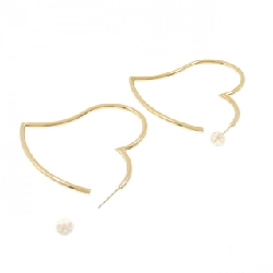 K18YG Bông tai hình trái tim - Hàng hiệu Authentic 870272