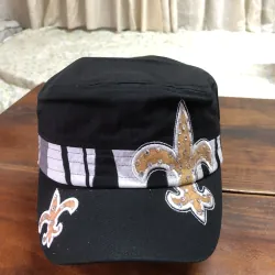 Nón kiểu chóp vuông đen hoạ tiêt thêu tay - xuất khẩu xịn - ship ngẫu nhiên. 520078