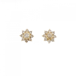 K18YG Bông tai kim cương 1.00CT - Hàng hiệu Chính hãng