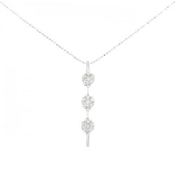 K18WG 2WAY Dây chuyền kim cương 0.50CT - Hàng hiệu Chính hãng