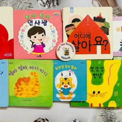Set boardbook ít chữ  tiếng Hàn cho bé B13