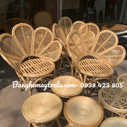 Bàn ghế mây tự nhiên uống cafe phòng ngủ 517187
