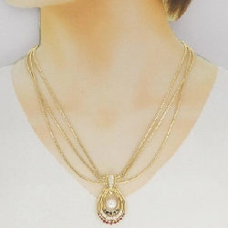 Mikimoto Dây chuyền Đá màu - Hàng hiệu Chính hãng 841306