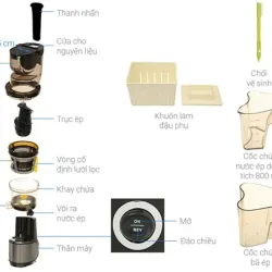 🥕 Máy ép chậm KALITE KL-599 🍹 Nước ép sánh mịn – Ít bọt 779690