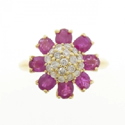 Nhẫn Ruby Hoa K18YG 2.12CT - Hàng hiệu Chính hãng 846474