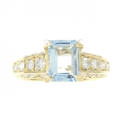 Nhẫn Aquamarine K18YG 0.80CT 672384