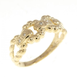 Nhẫn kim cương K18YG 0.03CT