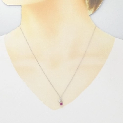 K10WG Mặt dây chuyền hình trái tim × hoa hồng - Hàng hiệu Authentic 861737