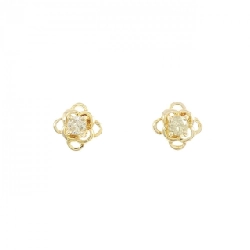 K18YG/750YG Bông tai kim cương - Hàng hiệu Authentic