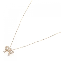 K18PG Dây chuyền kim cương hình ruy băng 0.30CT - Hàng hiệu Chính hãng 865627