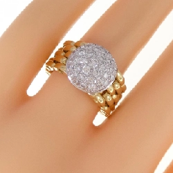 Nhẫn kim cương Pavé 750YG/750WG 0.80CT 671726