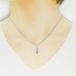 Dây chuyền hoa sapphire PT900/PT850 1.46CT - Hàng hiệu Authentic 864252