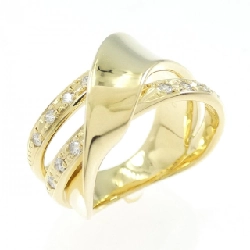 Nhẫn kim cương K18YG 0.20CT