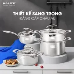 🥘 KL999 – Bộ nồi inox 3-5 lớp nguyên khối, tiết kiệm điện, giữ trọn dinh dưỡng! 708742