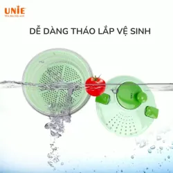 🥗 Bộ Dụng Cụ Quay Vắt Đa Năng UNIE US4000M 💧 Dung Tích 4L ⚙️ 7 Chức Năng Trong 1 675024
