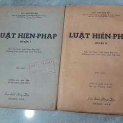 LUẬT HIẾN PHÁP - Nguyễn Độ ( quyển 1+2)