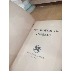 The wisdom of Thoreau - Philosophical Library 1020561