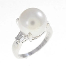 Nhẫn ngọc trai trắng PT900 10.4mm - Hàng hiệu Authentic