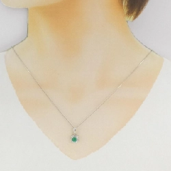 Dây chuyền Emerald PT900/PT850 0.55CT - Hàng hiệu Chính hãng 861941