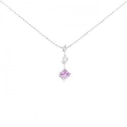 K18WG Sapphire Necklace 0.24CT - Hàng hiệu Authentic