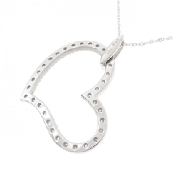 K18WG Dây chuyền kim cương hình trái tim 0.50CT - Hàng hiệu Authentic 857979