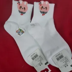Combo 3 đôi vớ trắng cổ cao, họa tiết dễ thương  1001134