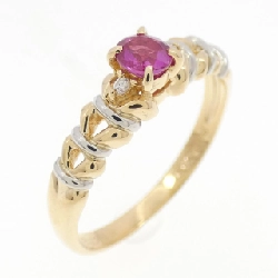 Nhẫn Ruby K18YG/PT900 0.28CT - Hàng hiệu Chính hãng