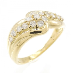 Nhẫn kim cương K18YG 0.30CT