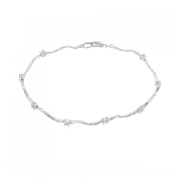 K18WG Vòng tay kim cương - Hàng hiệu Chính hãng 872529