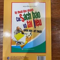 Kỹ thuật đọc nhanh các sách báo và tài liệu Khoa học - Kỹ thuật (k3) 564260