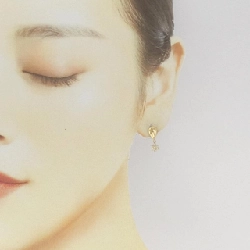 K18YG Bông tai kim cương 0.26CT - Hàng hiệu Chính hãng 874305