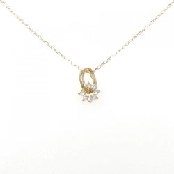 K18YG Dây chuyền kim cương 0.10CT - Hàng hiệu Chính hãng