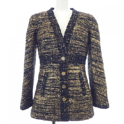 Jacket không cổ CHANEL P61802V47000 19A