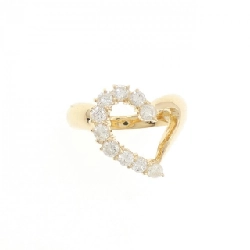 Nhẫn kim cương hình trái tim K18YG 0.53CT - Hàng hiệu Chính hãng 855839