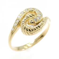 Nhẫn kim cương K18YG 0.10CT - Hàng hiệu Authentic