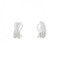 K18WG Bông tai/Khuyên tai kim cương 0.30CT - Hàng hiệu Chính hãng