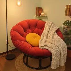 Ghế papasan 1m2 kèm gối decor nhà cửa khung mây nhựa chắc chắn 776859