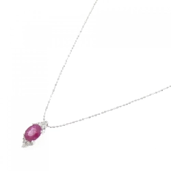 K18WG/750WG Dây chuyền Ruby 1.09CT - Hàng hiệu Chính hãng 856593