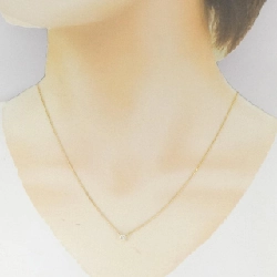 K18YG Solitaire Dây chuyền kim cương 0.16CT - Hàng hiệu Chính hãng 863521