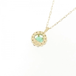 K18YG Emerald Necklace 0.08CT - Hàng hiệu Authentic 858053