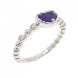 Nhẫn Amethyst PT900 hình trái tim