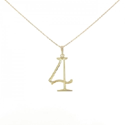 K18YG Số 4 Dây chuyền - Hàng hiệu Chính hãng