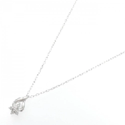 K18WG Hoa Đá Kim Cương Dây Chuyền 0.14CT - Hàng hiệu Chính hãng 861449